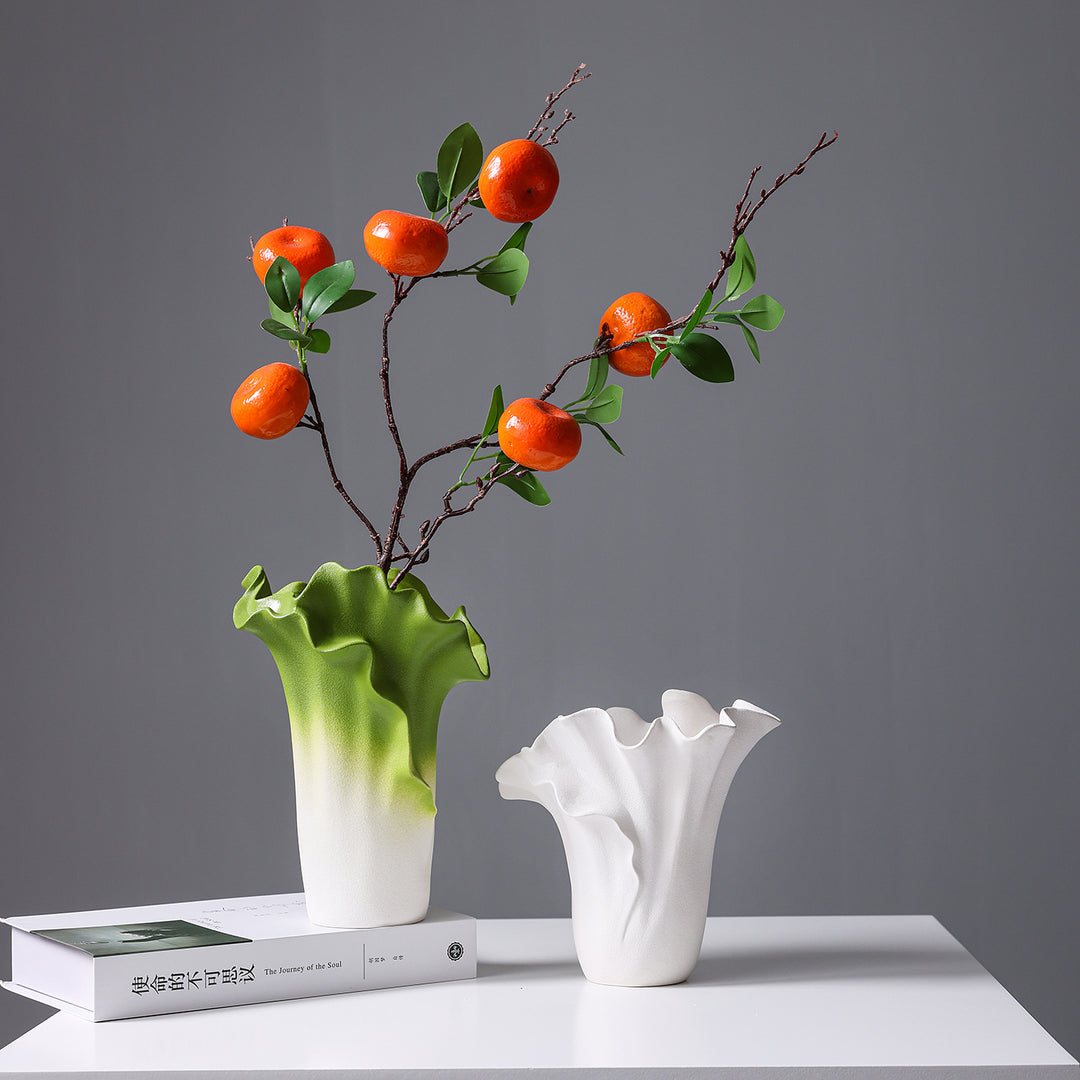 Artistic Ceramic Wave Vase
