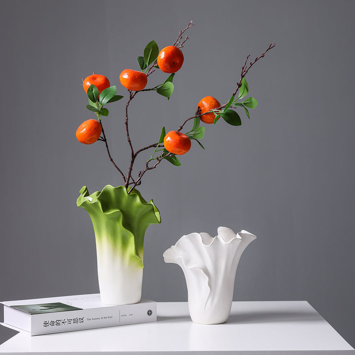 Artistic Ceramic Wave Vase