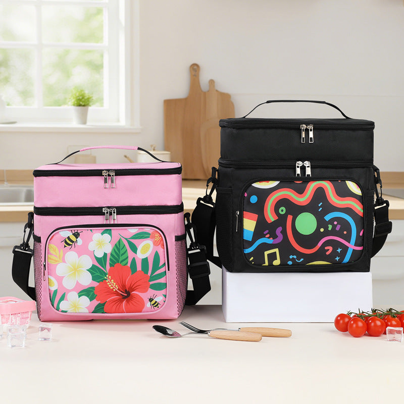 Insulated Floral Lunch Cooler Bag Kalsten