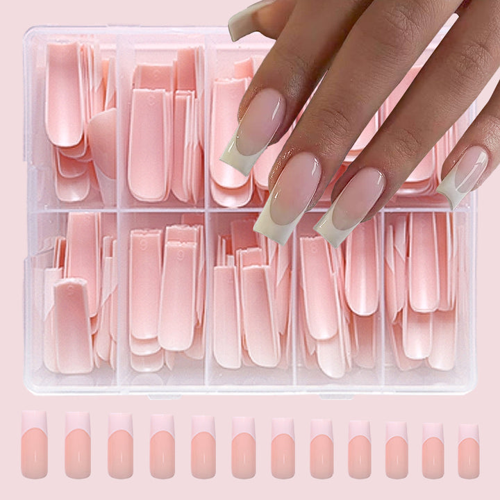 French Tip Press-On Nail Extensions Kalsten