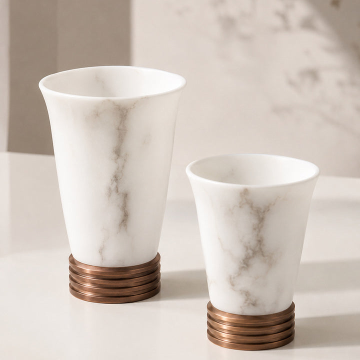 Elegant Marble Candle Holders
