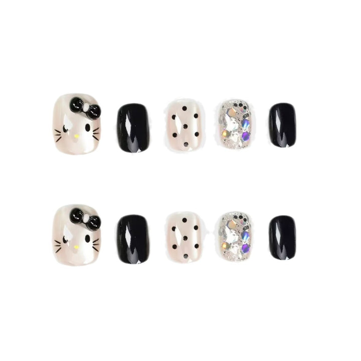 Premium Glittering Press-On Nail Extensions Kalsten