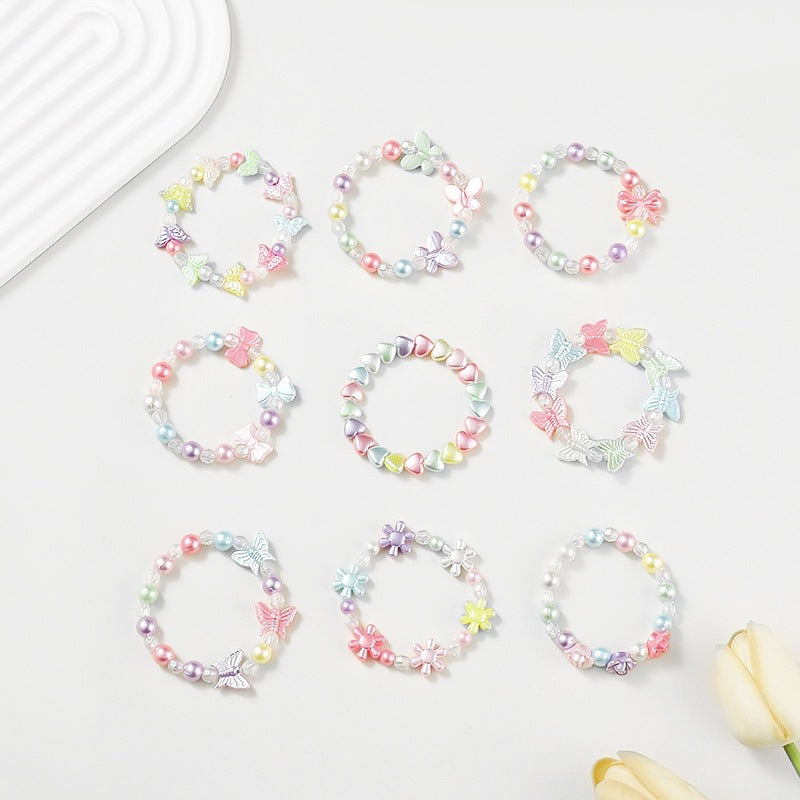 Friendship bracelet with Colorful Heart Charms Kalsten