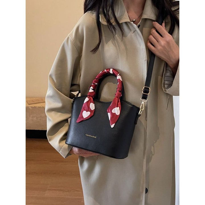Stylish Scarf-Embellished Handbag Kalsten