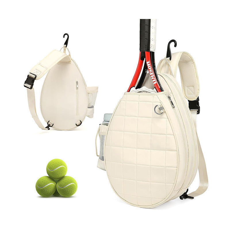 Sporty racket bag with integrated bottle and compartments Kalsten