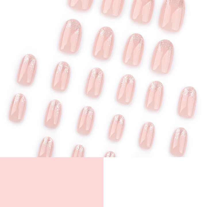 Glittering nail extensions with elegant gradient Kalsten