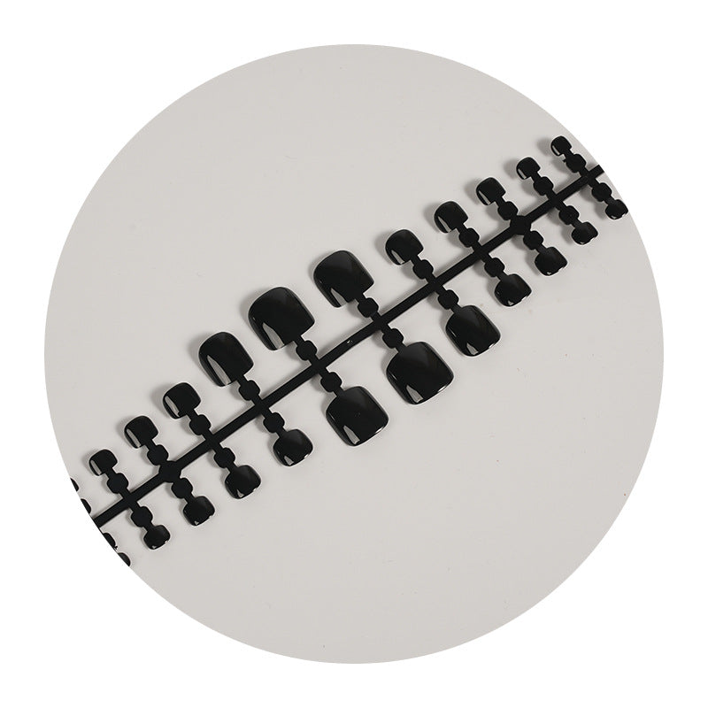 Glossy Black Press-On Nail Set Kalsten