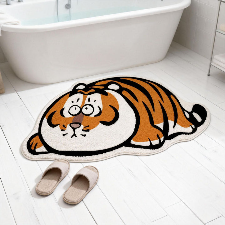Cartoon Tiger Bath Mat