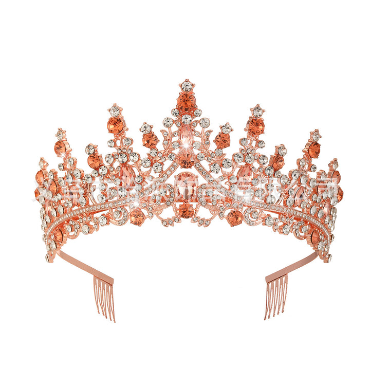 Ladies Rhinestone Tiara with Sparkling Gemstones Kalsten