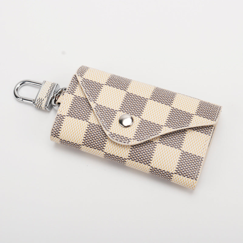 Checkered Pattern Keychain Wallet kalsten