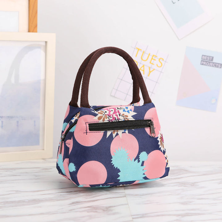 Floral Print Insulated Lunch Carrier Kalsten