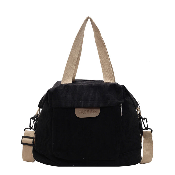 Corduroy Casual Shoulder Tote Bag Kalsten
