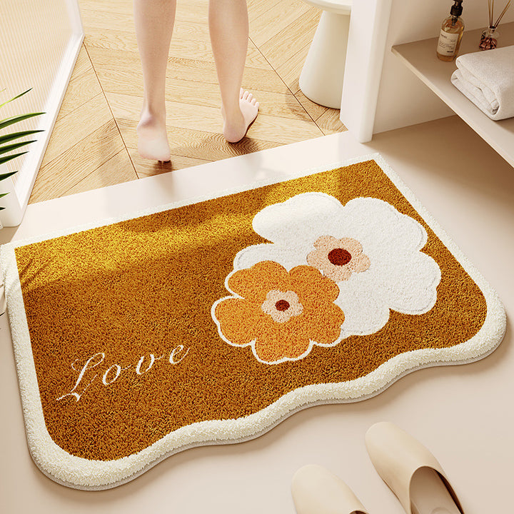 Soft Textured Bathroom Rug Kalsten