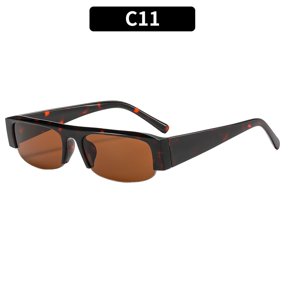 Futuristic Rectangle Frame Sunglasses