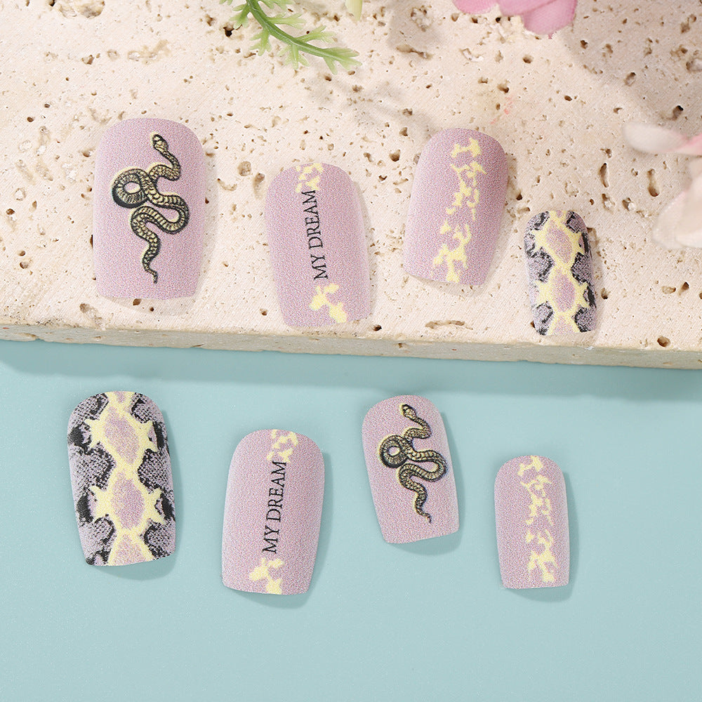 Creative Nail Art with Snake Design Kalsten