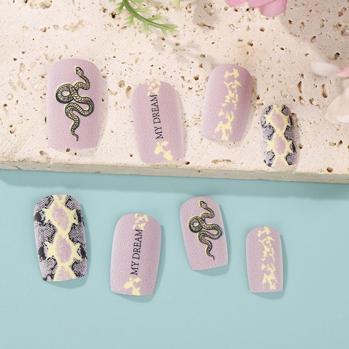 Creative Nail Art with Snake Design Kalsten