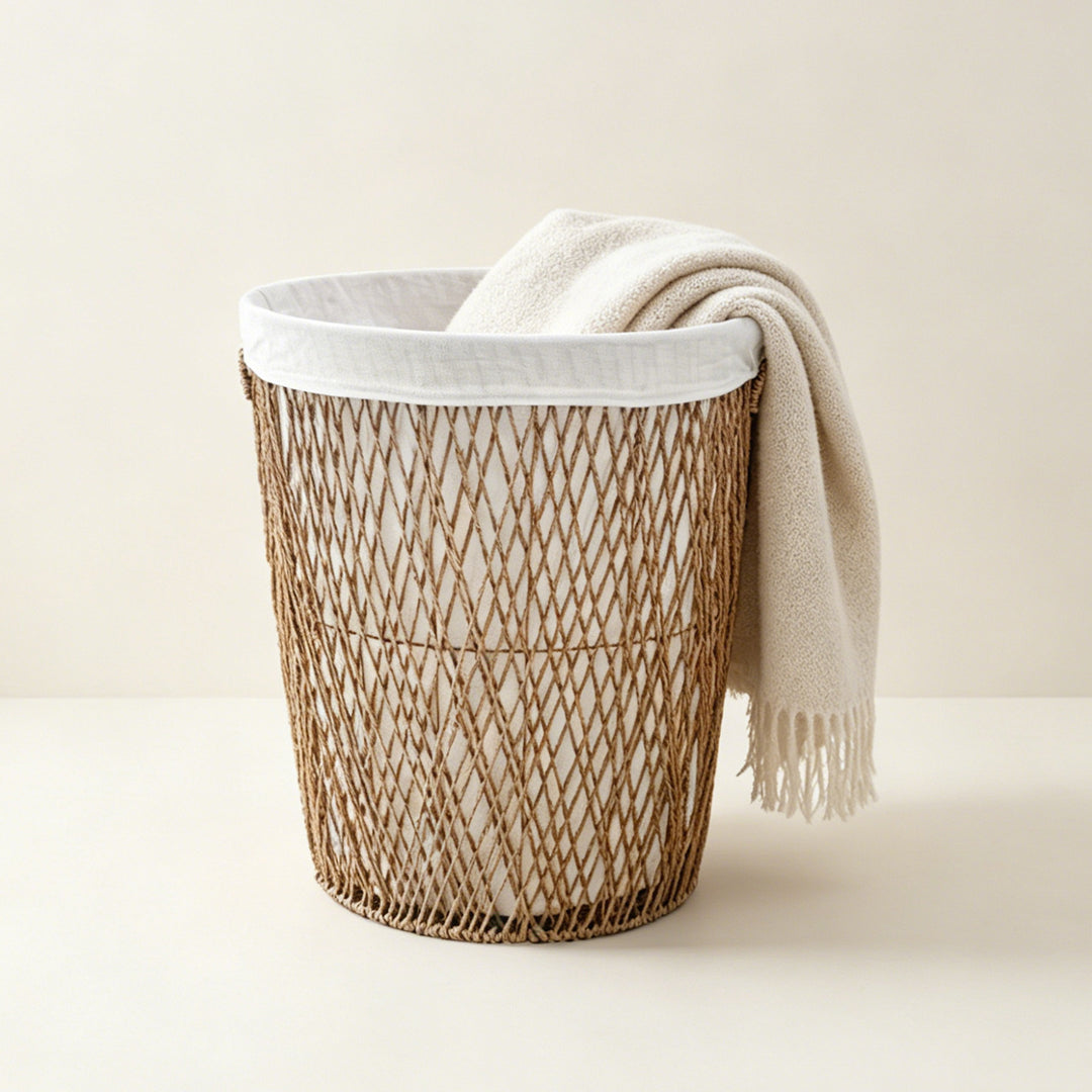 Decorative laundry basket with lid Kalsten
