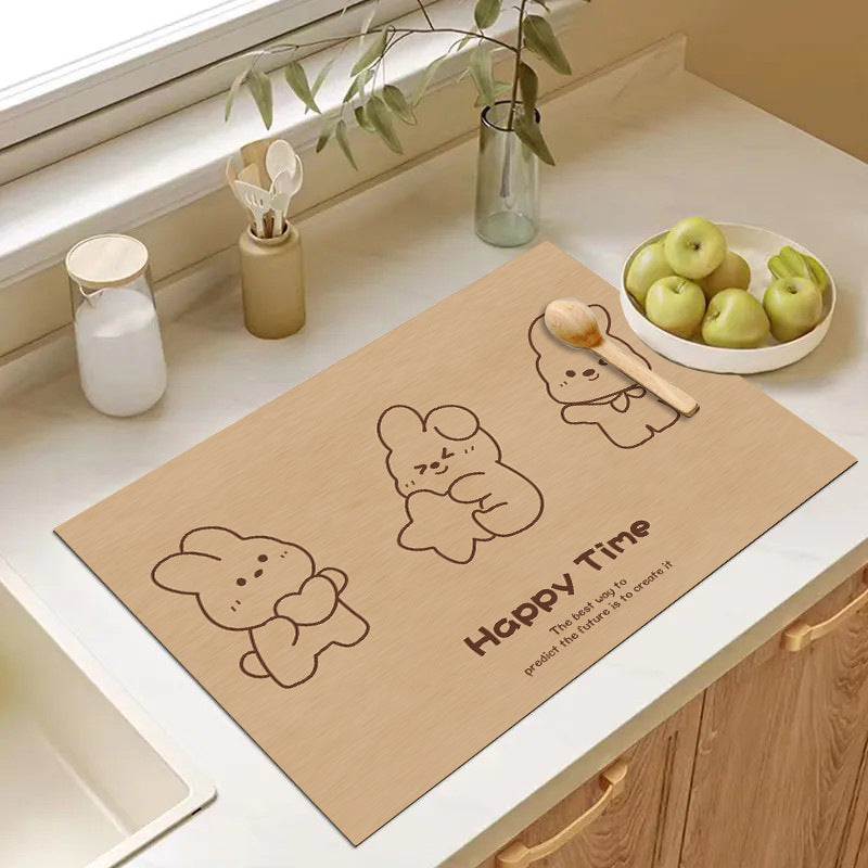 Cute Cartoon Dog Kitchen Mat Kalsten