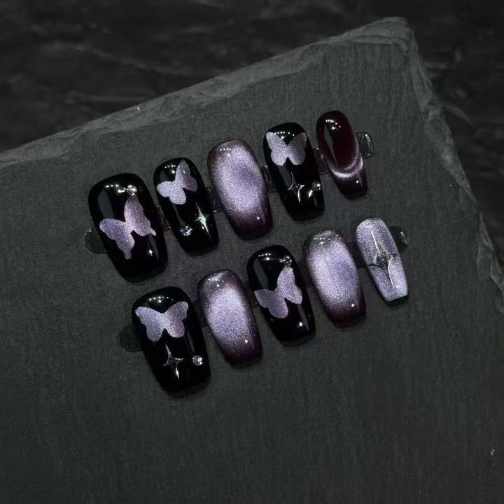 Elegant Butterfly Press-On Nail Art Set Kalsten