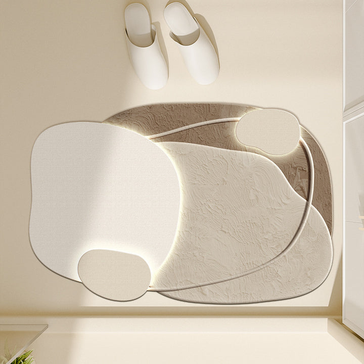 Floral-Inspired Decorative Bath Mat Kalsten