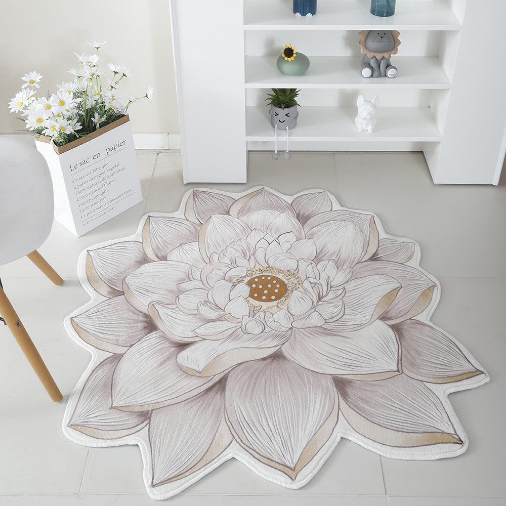 Floral Print Round Area Rug Kalsten