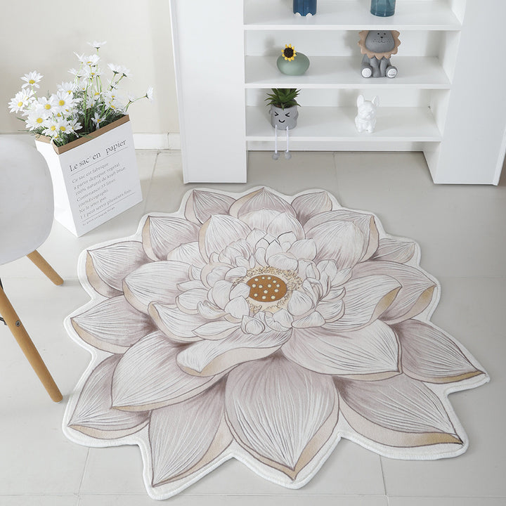 Floral Print Round Area Rug Kalsten