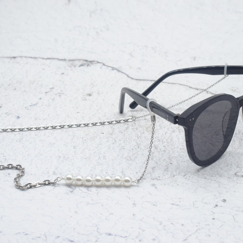 Elegant Pearl Bead Eyewear Holder Chain Kalsten