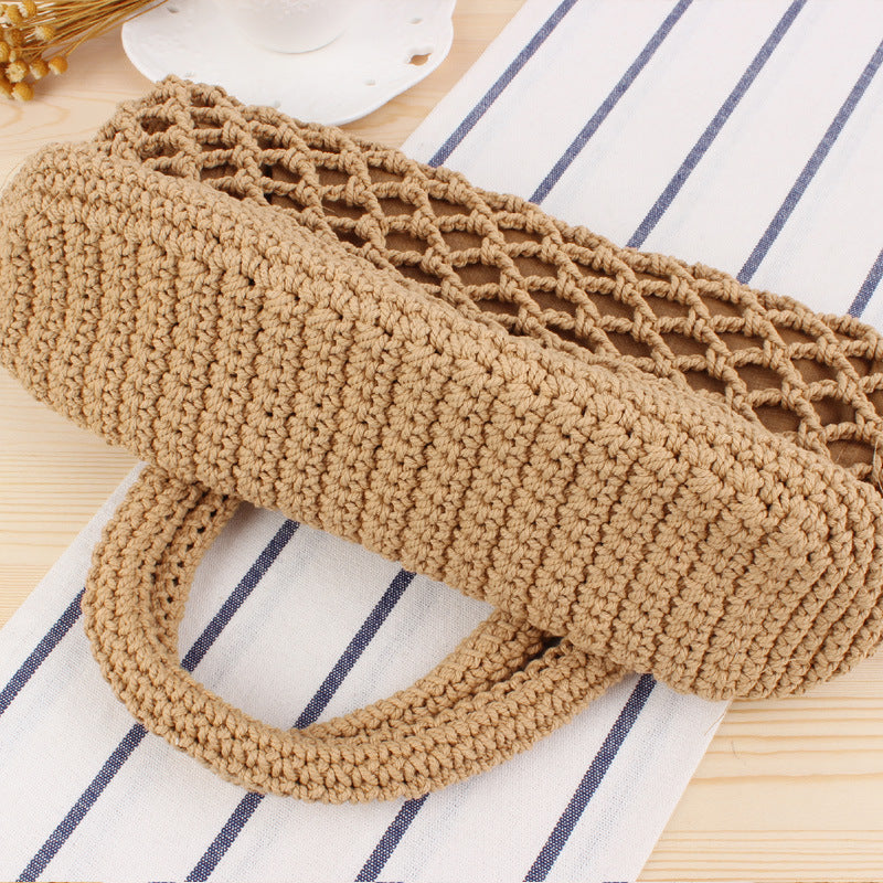 Net shopping bag made of hand-knotted natural material Kalsten
