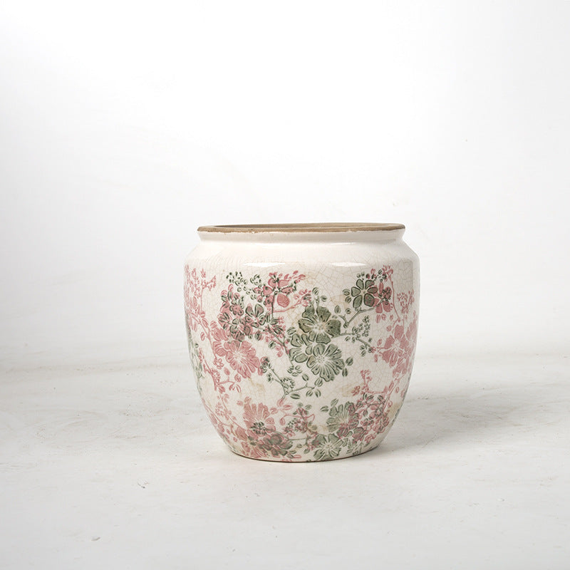 Floral Ceramic Plant Bowl Kalsten