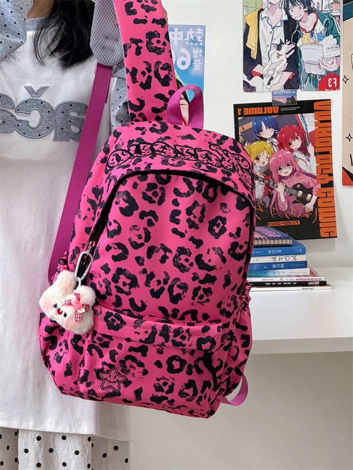 Fashion-Forward Leopard-Print Backpack Kalsten