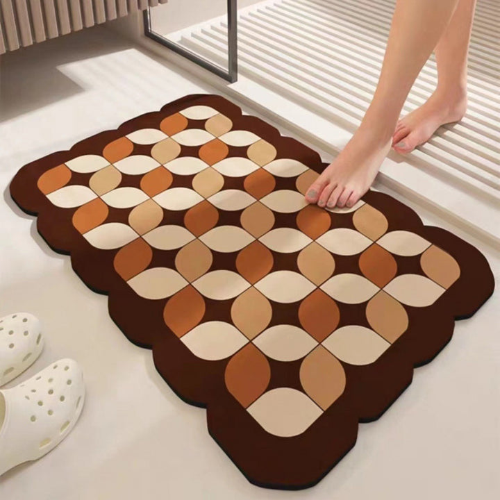 Abstract Geometric Bath Mat Kalsten