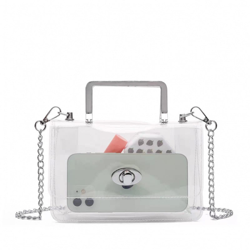 Transparent shoulder bag with structured design Kalsten