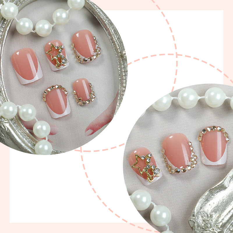 Premium Floral Embellished Press-On Nail Set Kalsten