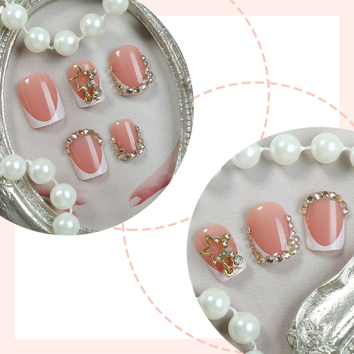 Premium Floral Embellished Press-On Nail Set Kalsten