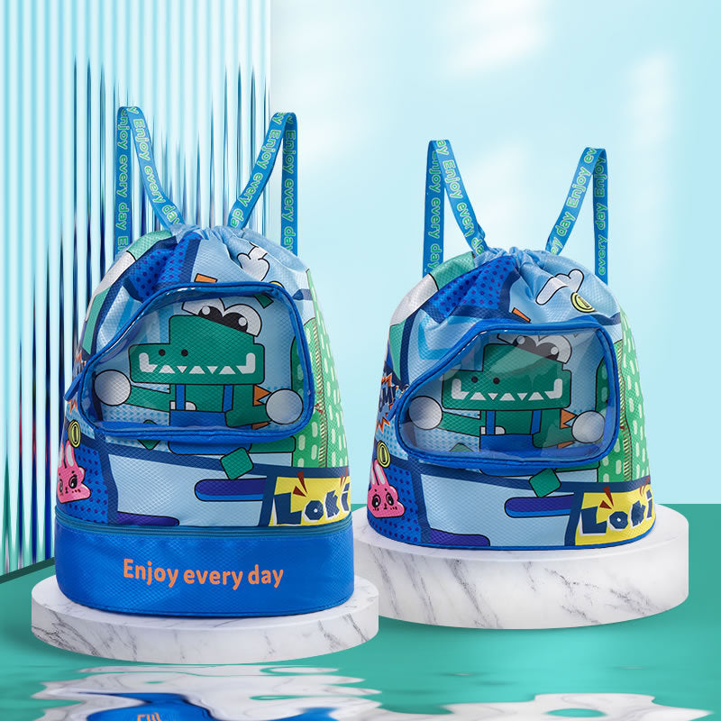 Cartoon-Themed Drawstring Backpack Kalsten