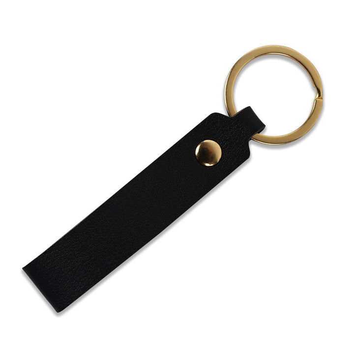 Unisex keychain with stylish faux leather design Kalsten