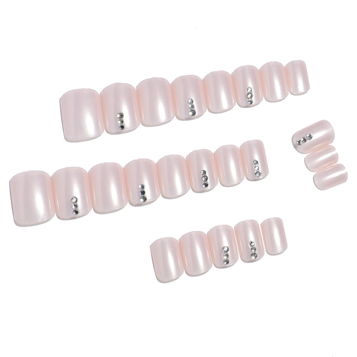 Premium Decorative Press-On Pedicure Nail Set Kalsten