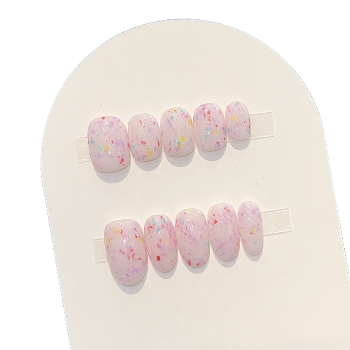 Art nail set with sparkling accents Kalsten