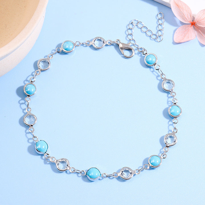 Decorative Gemstone Anklet Kalsten