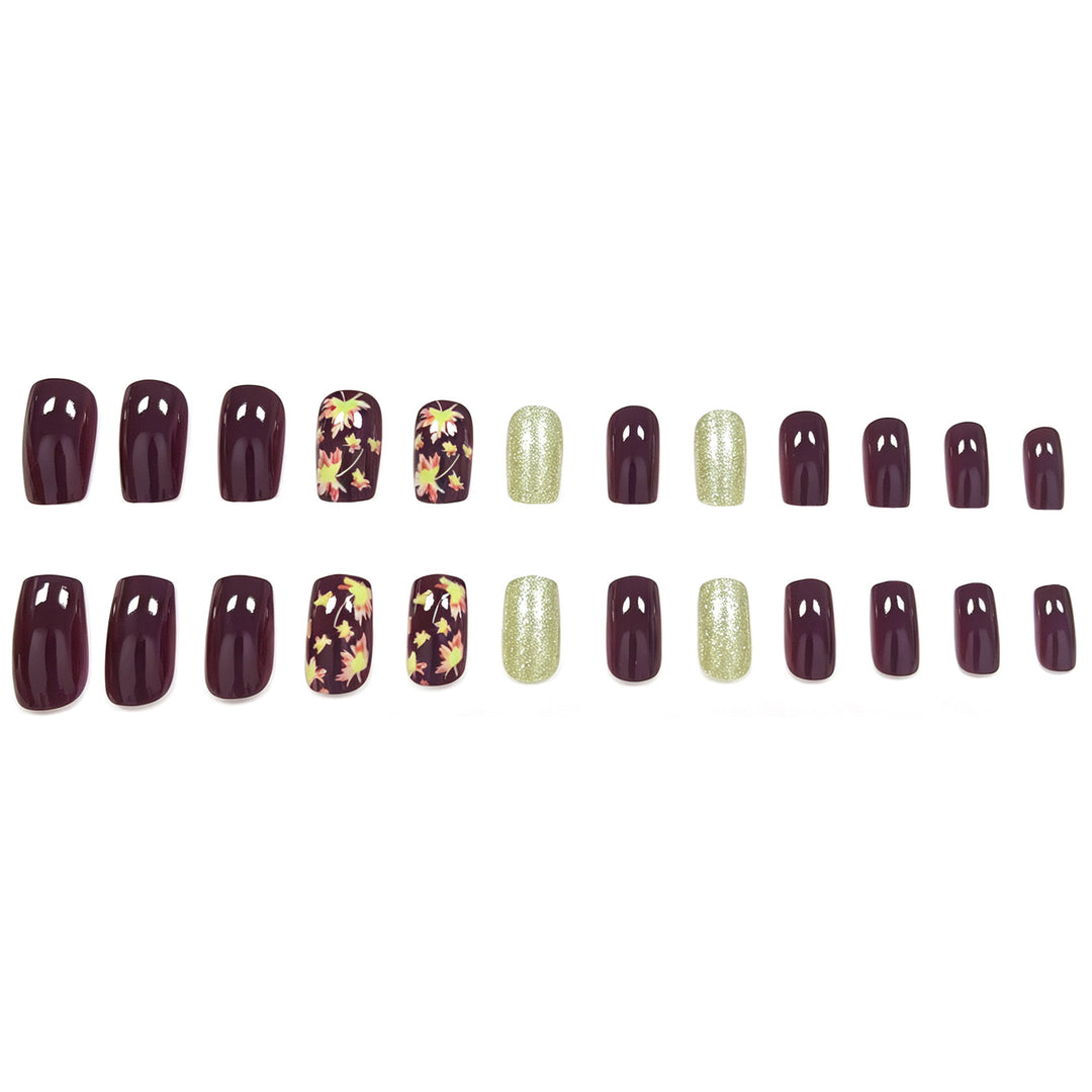 Artistic Fall-Themed Nail Art Enhancements Kalsten