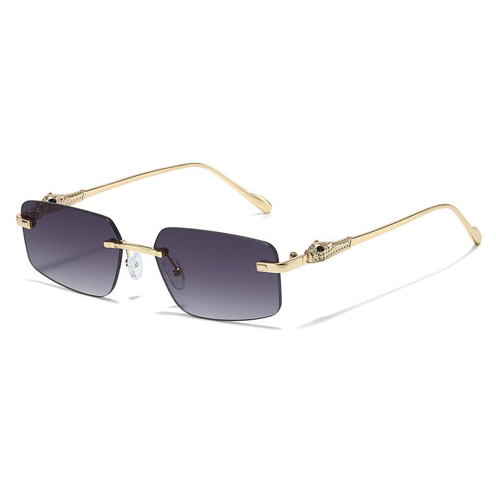 Designer Rectangle Sunglasses with Luxurious Metallic Details Kalsten
