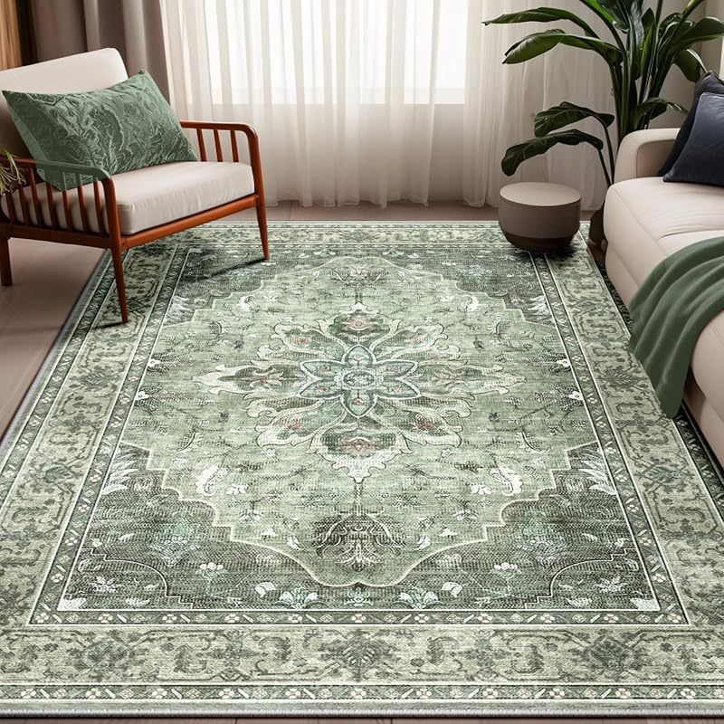 Elegant Floral Pattern Area Rug Kalsten