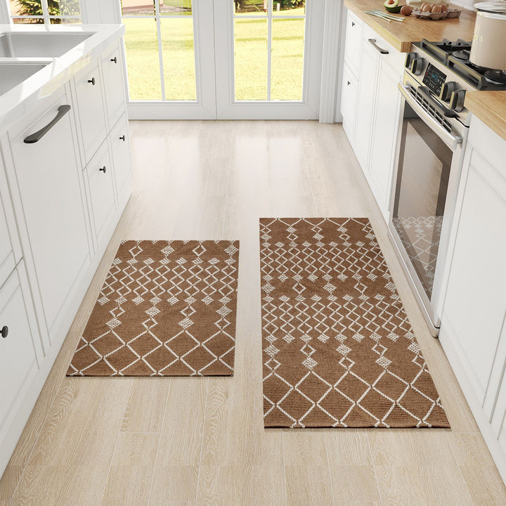 Geometric Pattern Kitchen Comfort Runner Mat Kalsten
