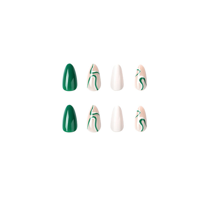 Elegant Nail Art with Creative Wave Designs Kalsten