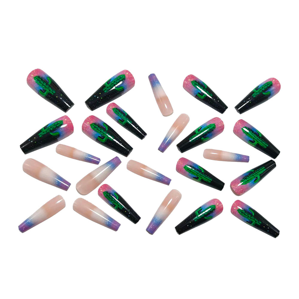 Creative Nail Art with Cactus Design Kalsten