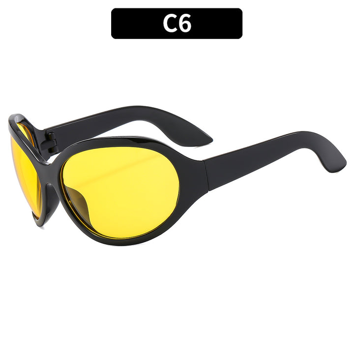 Aerodynamic Oversized Sport Sunglasses