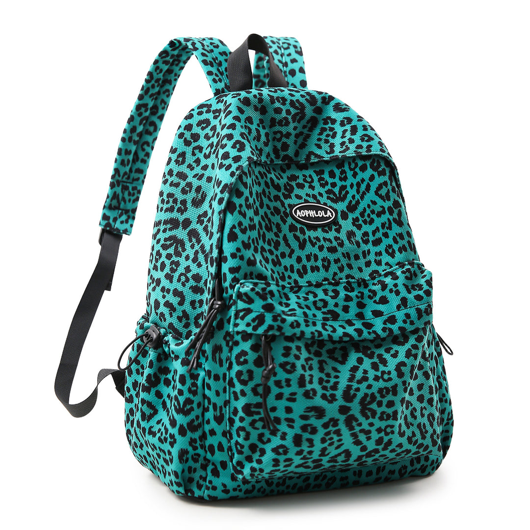Animal Print Patterned School Backpack Kalsten