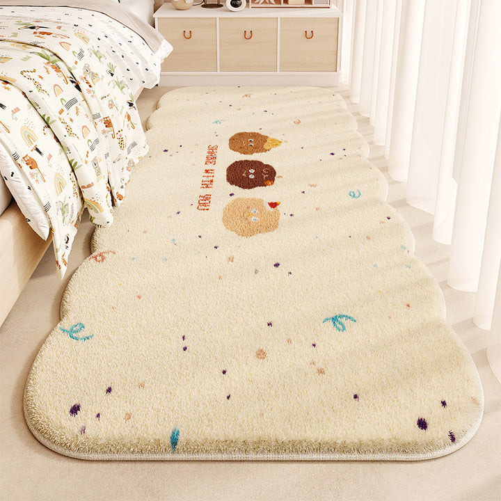 Children's Fun-Themed Plush Area Rug for Home