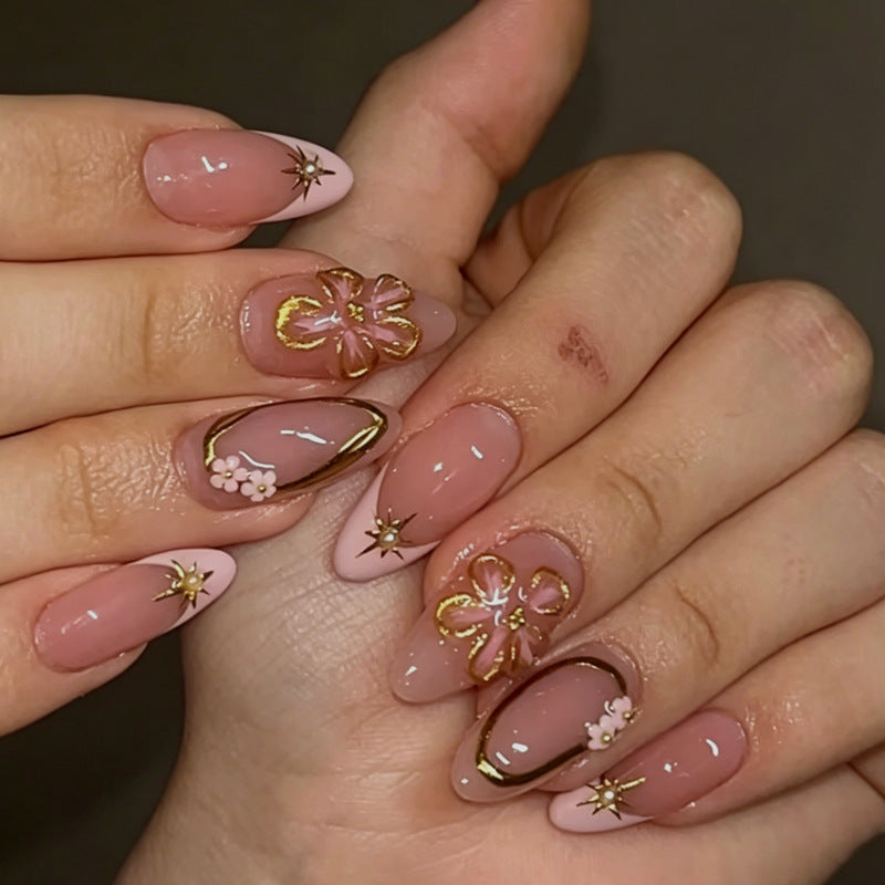 Art Nail Set with Blooming Designs Kalsten