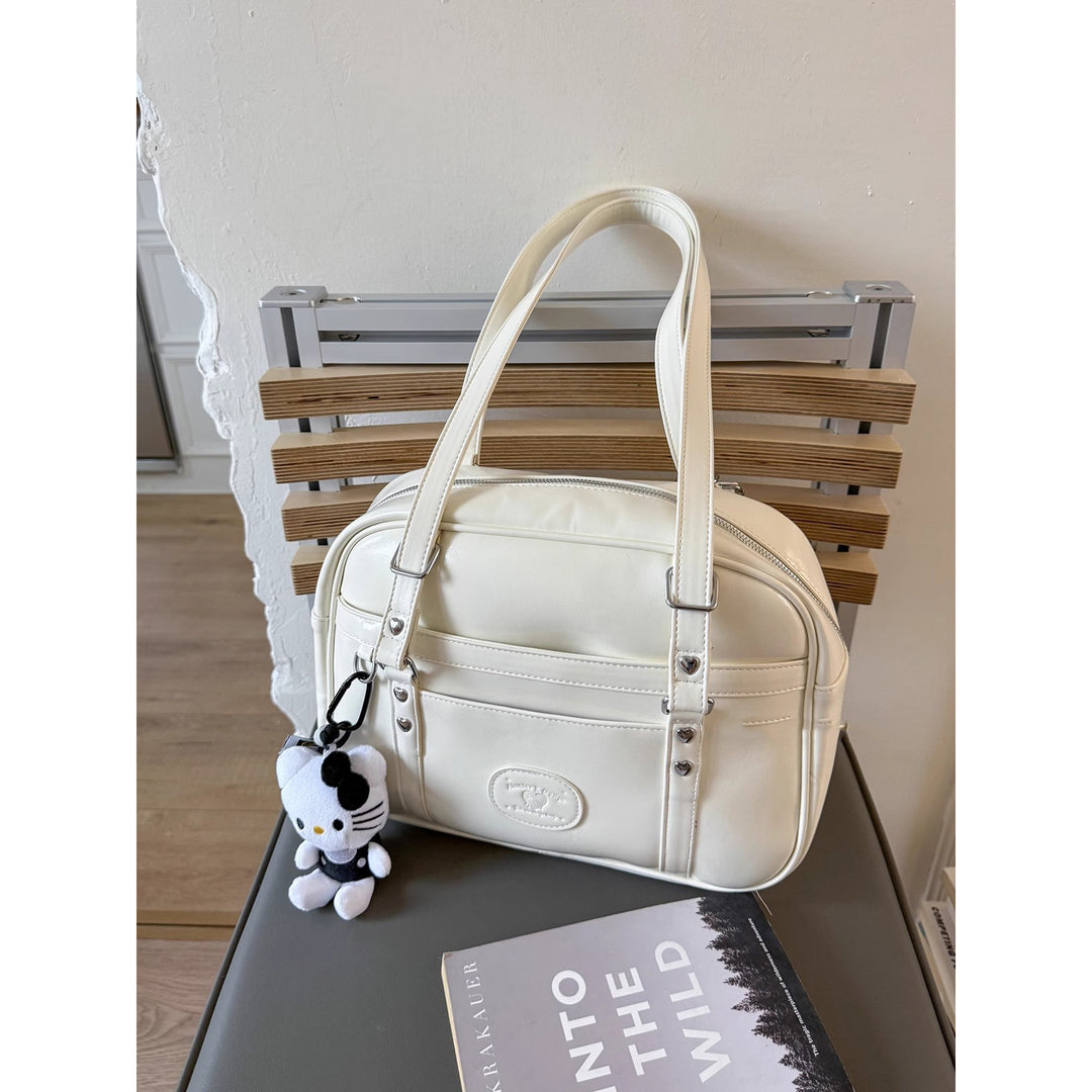 Premium Leather Handheld Satchel Kalsten